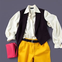 A stylish outfit featuring a sleek, modern design