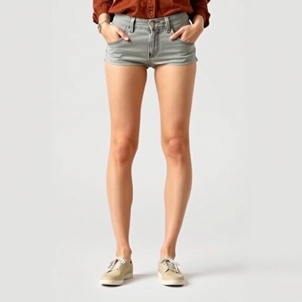A full-body image of a human figure standing straight with perfectly aligned legs
