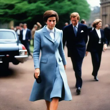 Her anglophilia was evident in her wardrobe, as she often wore tailored suits and classic British brands.