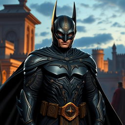 A unique character design combining elements of Batman and Cyrus the Great