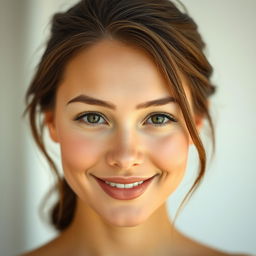 A beautifully centered portrait of a person showcasing their natural beauty