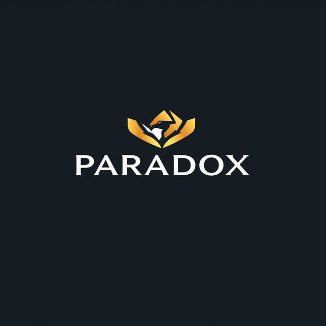 A modern and sleek logo designed for the brand 'PARADOX'