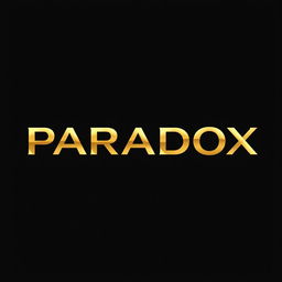 A modern and sleek logo designed for the brand 'PARADOX'