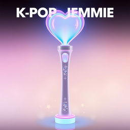 A unique and stylish light stick designed for a K-pop idol named Jemmie