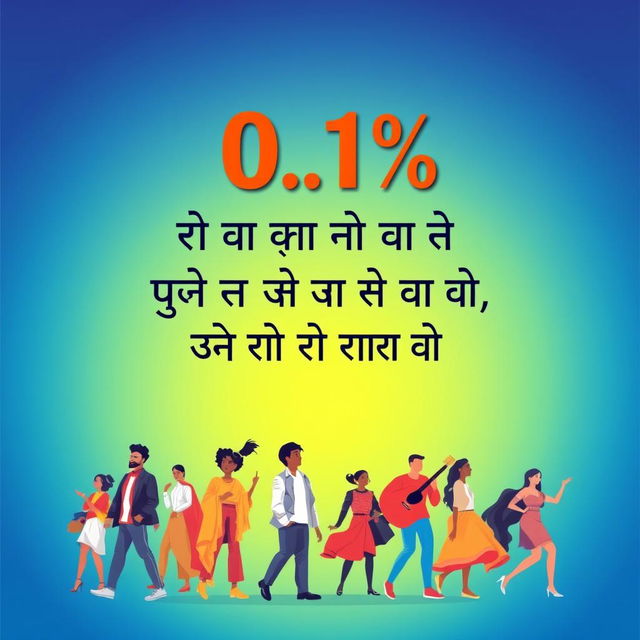 A captivating poster design featuring the empowering Hindi quote: "अगर 0