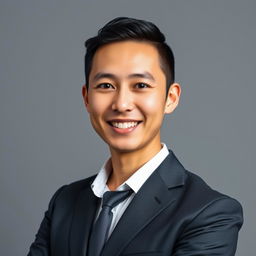 A professional profile picture featuring a confident individual in business attire