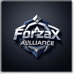 An intricately designed logo featuring the text 'ForzaxAlliance' in a modern, bold font