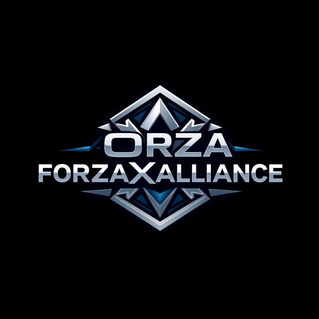 An intricately designed logo featuring the text 'ForzaxAlliance' in a modern, bold font