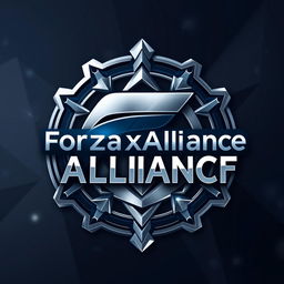 An intricately designed logo featuring the text 'ForzaxAlliance' in a modern, bold font