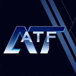 A modern logo design featuring the words 'ATF' prominently displayed