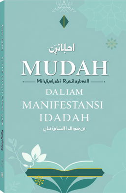 A book cover design titled "Mudah Dalam Manifestasi Ibadah"