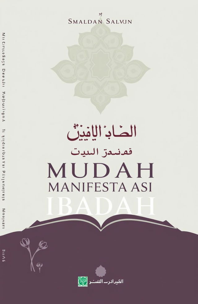 A book cover design titled "Mudah Dalam Manifestasi Ibadah"