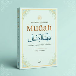 A book cover design titled "Mudah Dalam Manifestasi Ibadah"