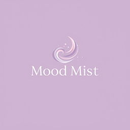 A sleek and elegant logo design for a high-end perfume brand called Mood Mist