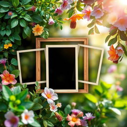 Create a vibrant and artistic image collage using my photos
