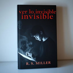 A minimalist book cover featuring a dark and moody atmosphere