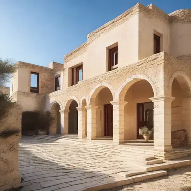 The Argive style of architecture is characterized by its use of limestone and simple, geometric forms.