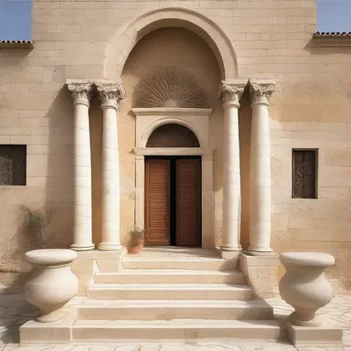 The Argive style of architecture is characterized by its use of limestone and simple, geometric forms.
