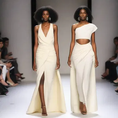 The fashion designer incorporated elements of Argive culture into her latest collection, using draping techniques inspired by ancient Greek garments.