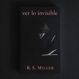 A minimalist and dark book cover featuring a teenage character who embodies the theme of schizophrenia, intensely drawing macabre and terrifying images