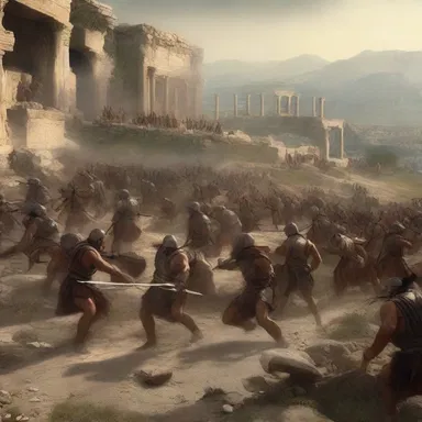 The film director chose to shoot the epic battle scene in a picturesque Argive landscape to evoke a sense of ancient Greece.