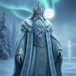 A majestic depiction of the Winter God, embodying the essence of winter and order