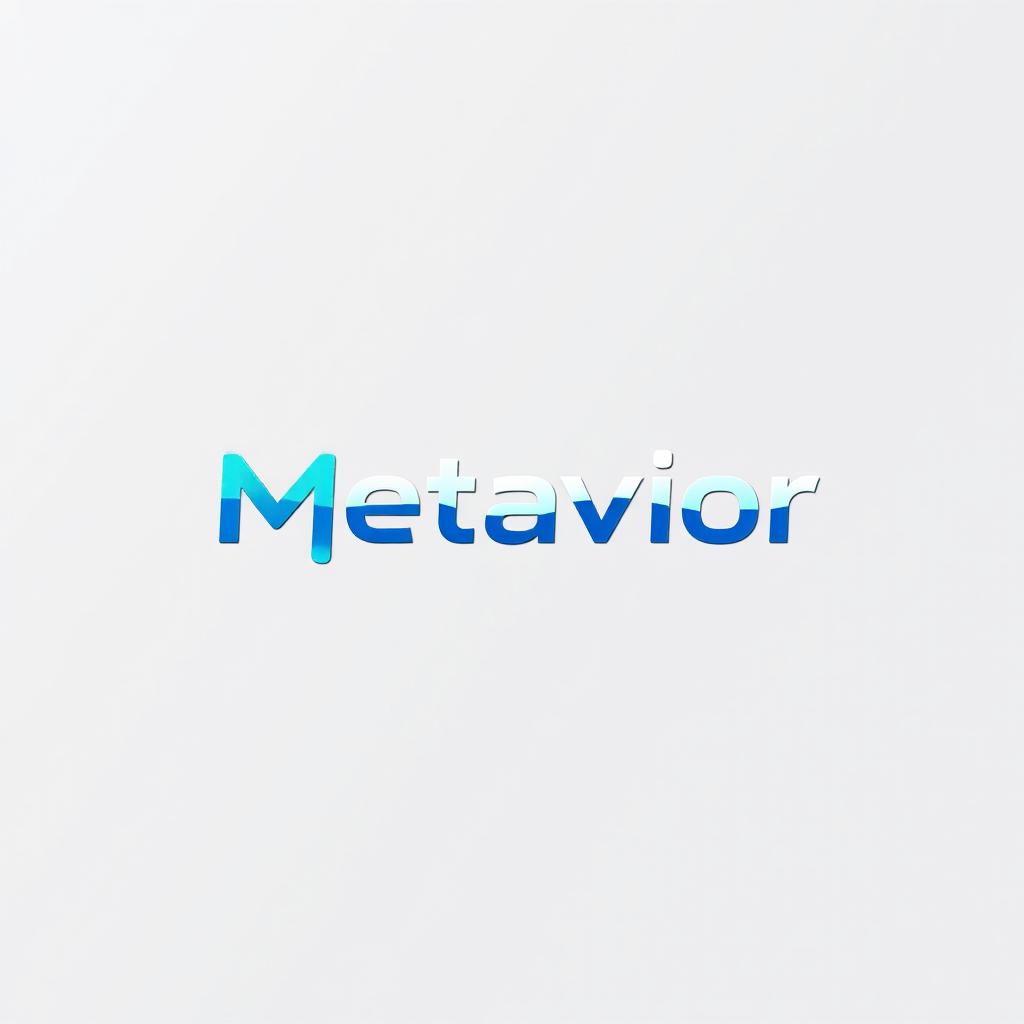 A modern and sleek logo design for 'Metavior'