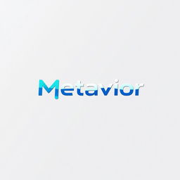 A modern and sleek logo design for 'Metavior'