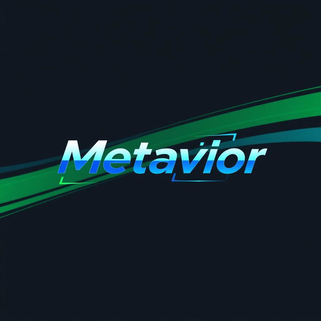 A modern and sleek logo design for 'Metavior'