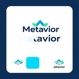 A modern and sleek logo design for 'Metavior'