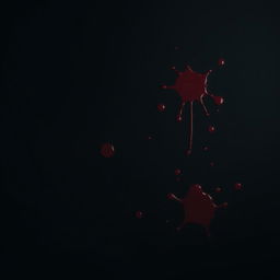 A dark, atmospheric scene with a deep black background