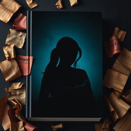 Una portada de libro que presenta un fondo oscuro en tonos de negro y azul marino