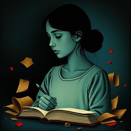 Una portada de libro que presenta un fondo oscuro en tonos de negro y azul marino