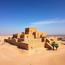 An aerial view of the ancient Arg-e Bam, a UNESCO World Heritage Site located in Iran