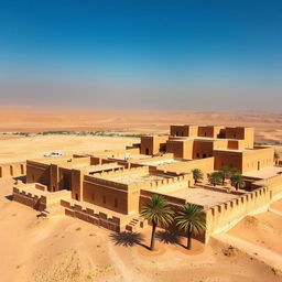 An aerial view of the ancient Arg-e Bam, a UNESCO World Heritage Site located in Iran