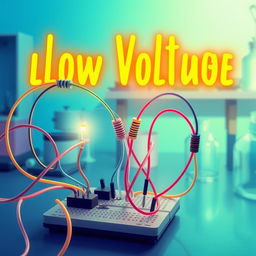 A vibrant and engaging illustration of a low voltage electrical circuit