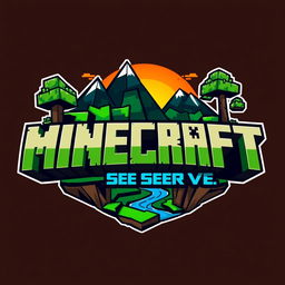 A creative logo design for a Minecraft SMP (Survival Multiplayer) server