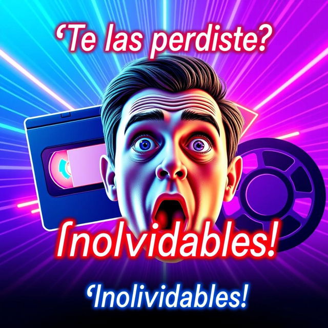 A vibrant and eye-catching YouTube thumbnail for a video titled '¿Te las perdiste? ¡Ciencia Ficción de Culto! - Las mejores películas de los 80, 90 y 2000