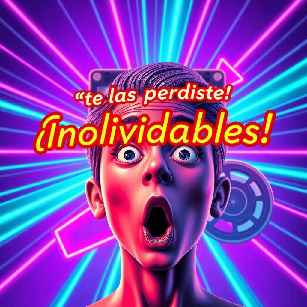 A vibrant and eye-catching YouTube thumbnail for a video titled '¿Te las perdiste? ¡Ciencia Ficción de Culto! - Las mejores películas de los 80, 90 y 2000