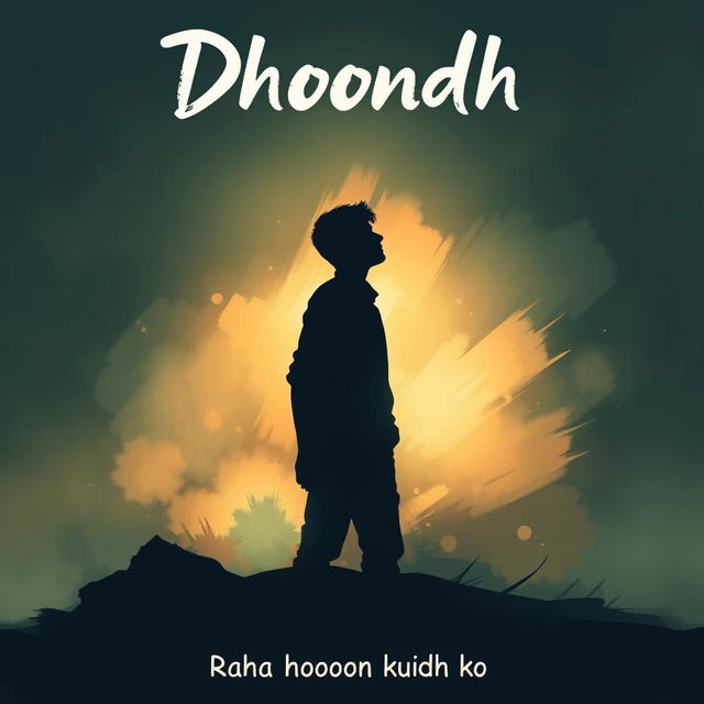 A poster designed by Zyan, featuring the title 'Dhoondh' and the subtitle 'Raha hoon kudh ko'