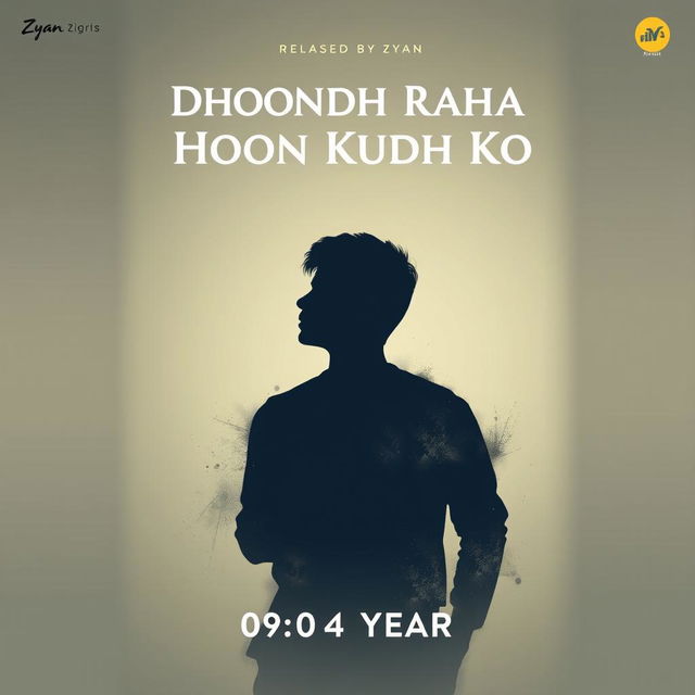 A poster designed by Zyan, featuring the title 'Dhoondh Raha Hoon Kudh Ko' prominently displayed