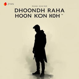 A poster designed by Zyan, featuring the title 'Dhoondh Raha Hoon Kudh Ko' prominently displayed