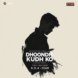 A poster designed by Zyan, featuring the title 'Dhoondh Raha Hoon Kudh Ko' prominently displayed