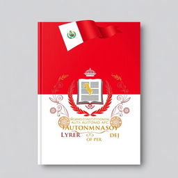 A visually appealing folder cover design for the Autonomous Constitutional Organization of Peru