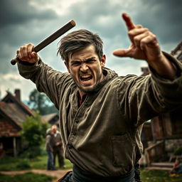 A young man taking fierce revenge on the villagers for the sake of his love