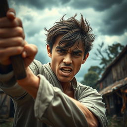 A young man taking fierce revenge on the villagers for the sake of his love