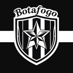 A newly designed emblem inspired by the Botafogo logo, featuring a bold central star set against a shield shape