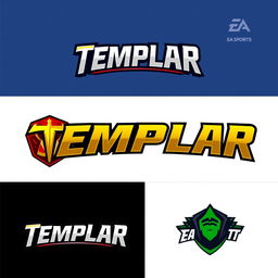 Logo design for 'Templar' inspired by EA Sports branding