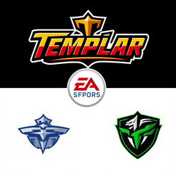 Logo design for 'Templar' inspired by EA Sports branding