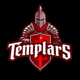 A logo design for EA Sports featuring the name 'Templars' prominently displayed in a bold and impactful font
